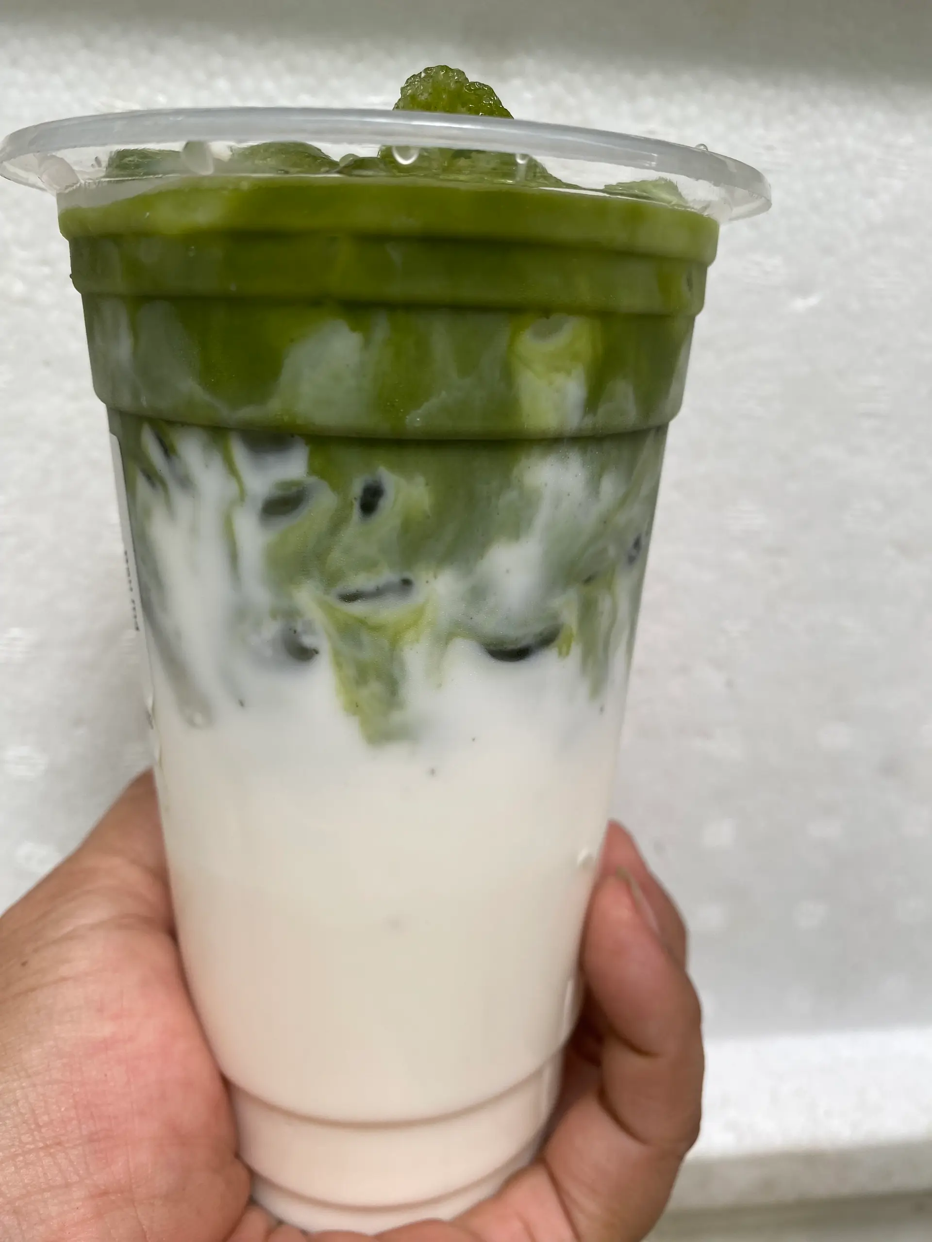 Hình ảnh sữa tươi matcha latte ( ly 700ml )