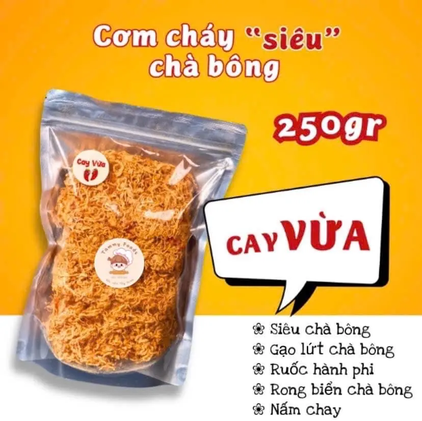 Hình ảnh Cơm cháy siêu chà bông - cay vừa