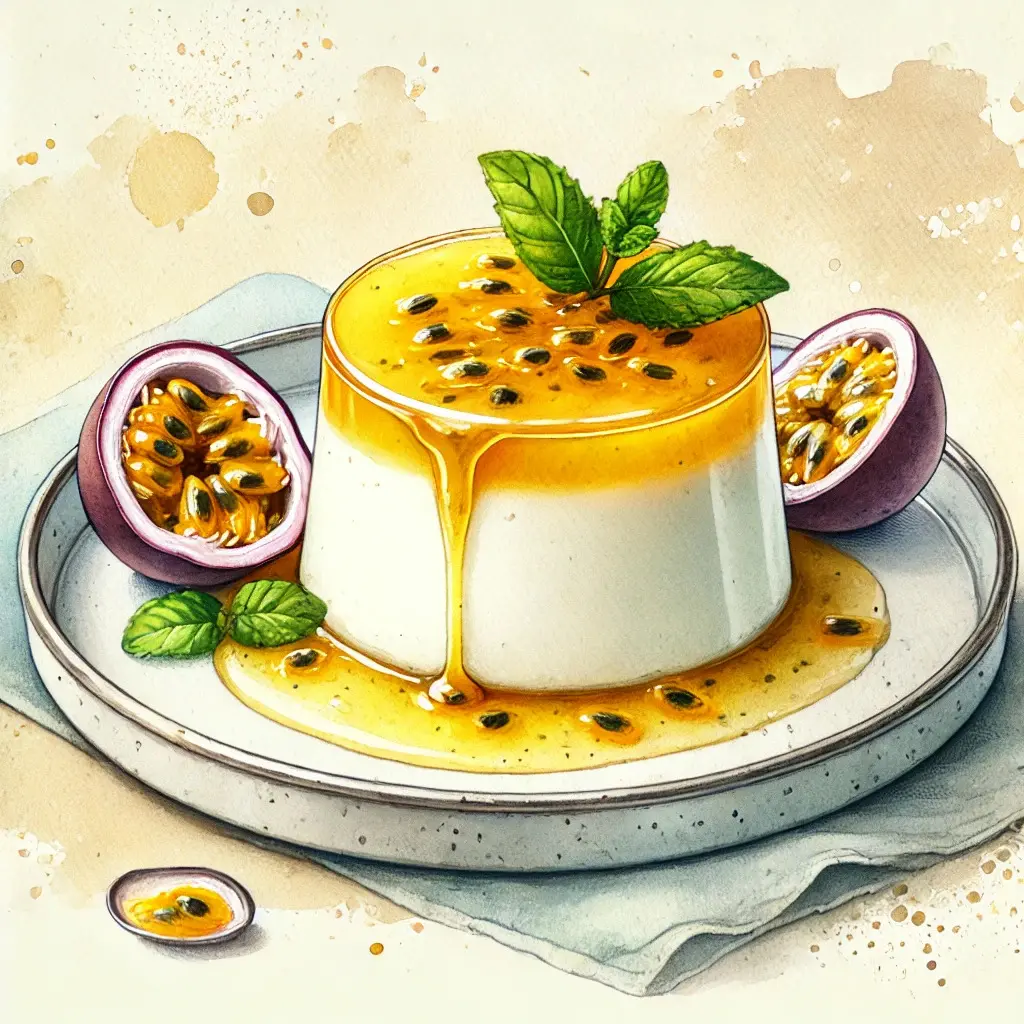 Hình ảnh Panna Cotta Chanh Dây
