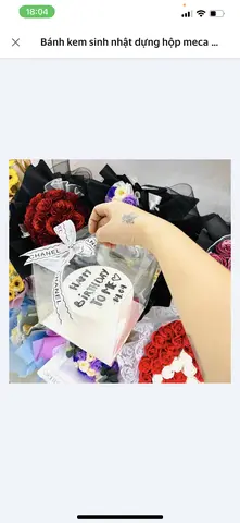 Hình ảnh bánh kem 15cm hộp meca trong 