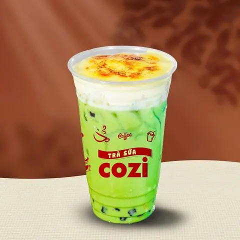 Hình ảnh Trà sữa matcha kem trứng khè