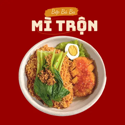 Hình ảnh Mì trộn gà chiên