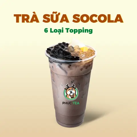 Hình ảnh Trà Sữa Socola Phúc - Full Topping (Size M)