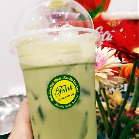 Hình ảnh rau má  đậu xanh  ly khủng 1lit 