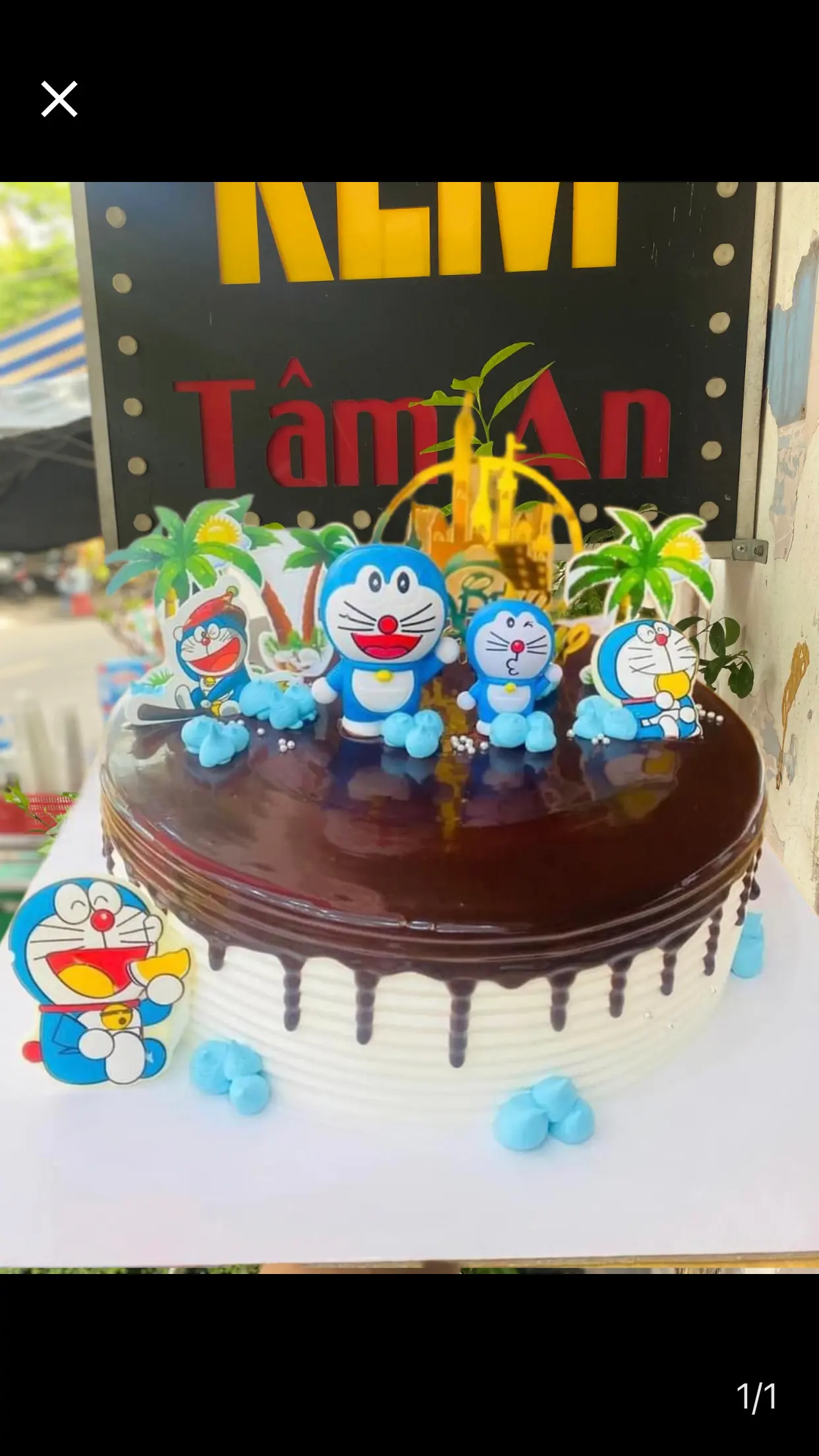 Hình ảnh Bánh kem socola doraemon 