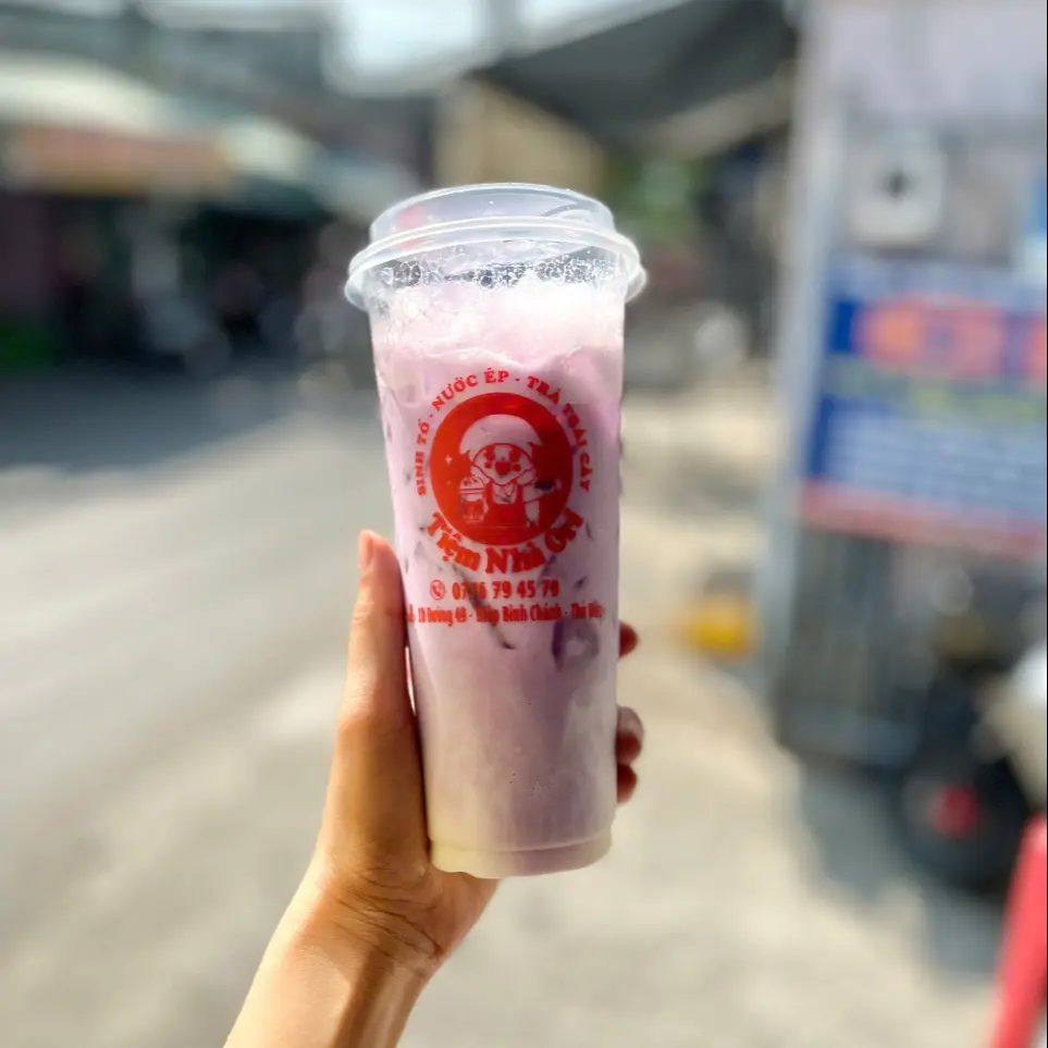 Hình ảnh khoai môn latte