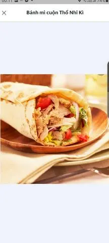 Hình ảnh bánh cuộn ( cuộn kebab thổ nhĩ kỳ)