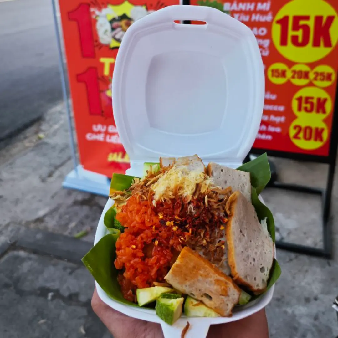 Hình ảnh Xôi gấc Chả mỡ