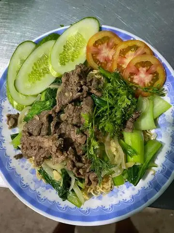 Hình ảnh  Mì xào bò