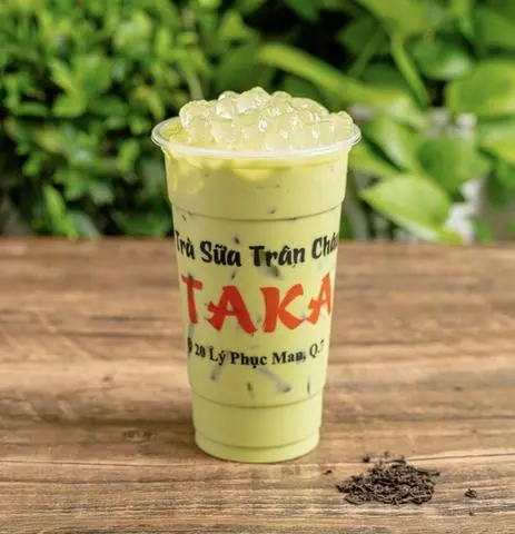 Hình ảnh Trà Sữa Thái Xanh Trân Châu Trắng
