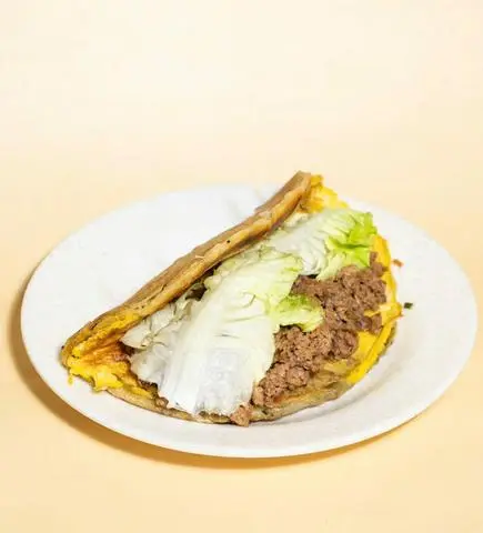 Hình ảnh  Hành Chiên Bò Bằm 碎牛肉蔥油餅
