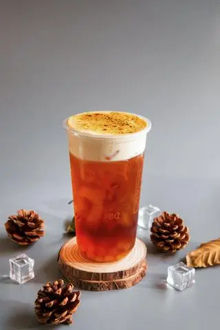 Hình ảnh Trà Đen Kem Trứng Nướng
