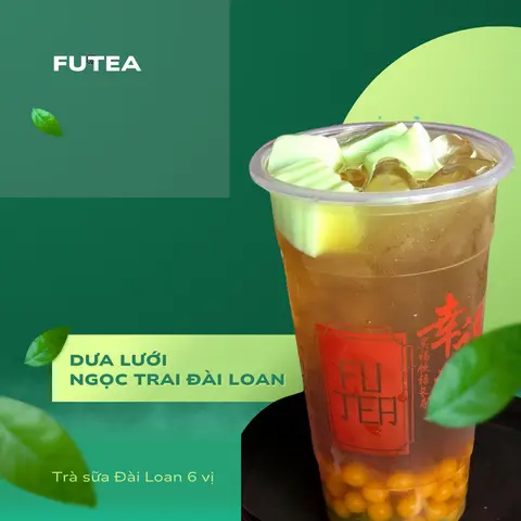 Hình ảnh Trà Dưa lưới Ngọc trai Đài Loan