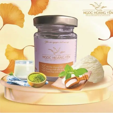 Hình ảnh Yến chưng sữa tươi matcha đường Stevia 100ml