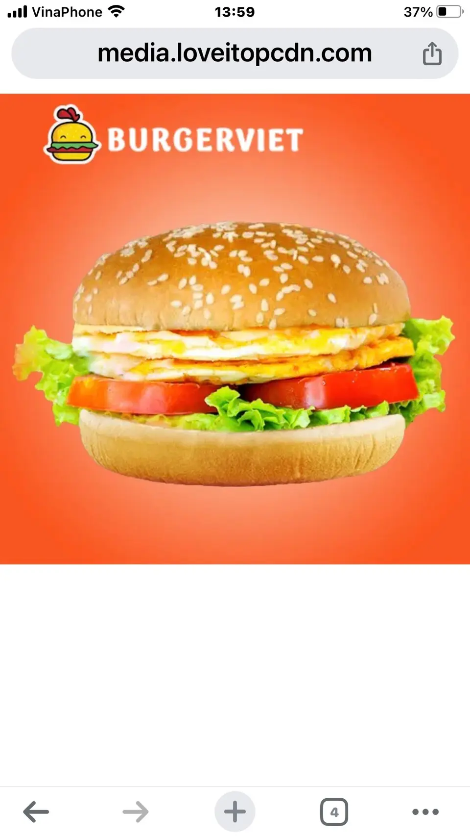 Hình ảnh Hamburger Trứng 