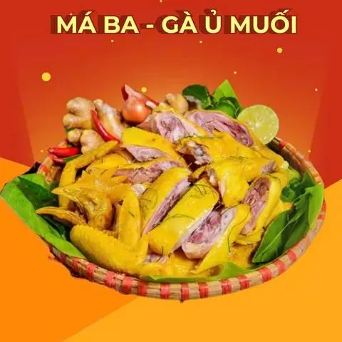 Hình ảnh Gà ủ muối hoa tiêu không chân đầu