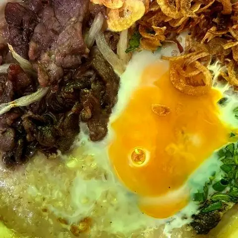 Hình ảnh Cháo sườn thịt bò - trứng gà
