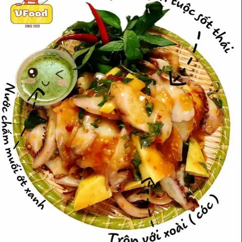 Hình ảnh Chân Gà mix Râu Tuộc sốt Thái