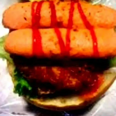 Hình ảnh Hamburger xúc xích Đức
