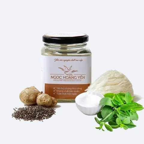 Hình ảnh Yến chưng đường Stevia hạt chia vị gừng 200ml