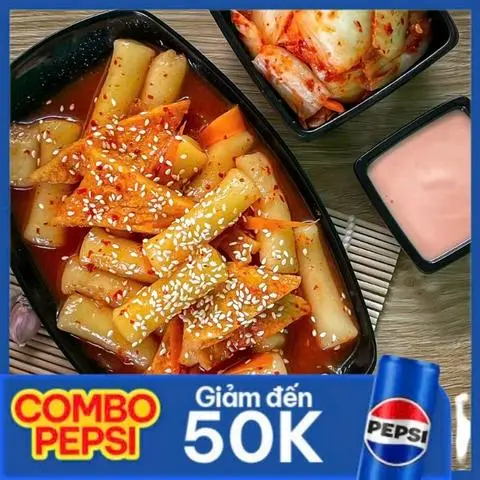 Hình ảnh [Deal Hot] Combo Tokbokki Truyền Thống + Pepsi