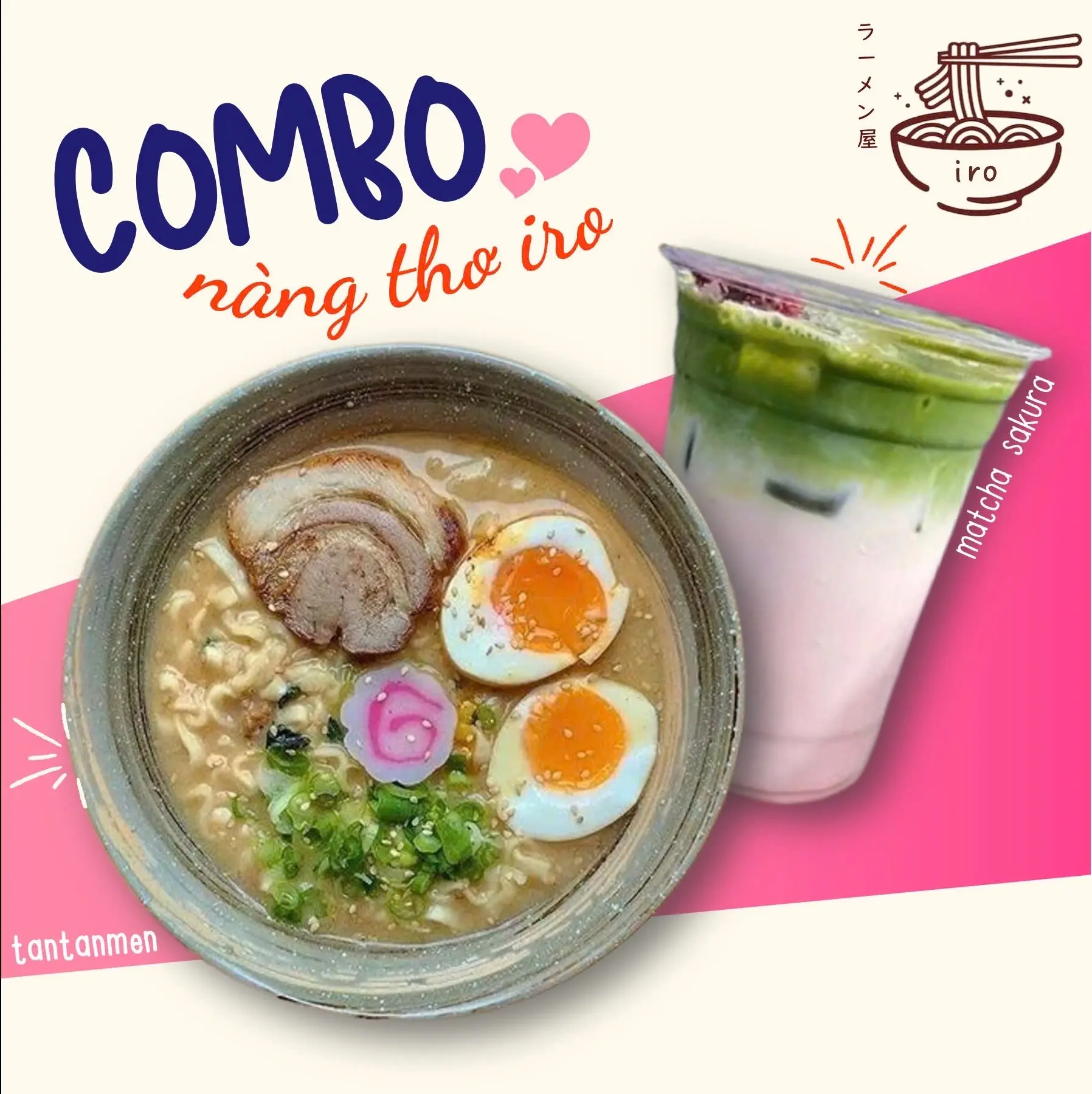Hình ảnh Combo nàng thơ IRO: Tantanmen - Matcha Sakura