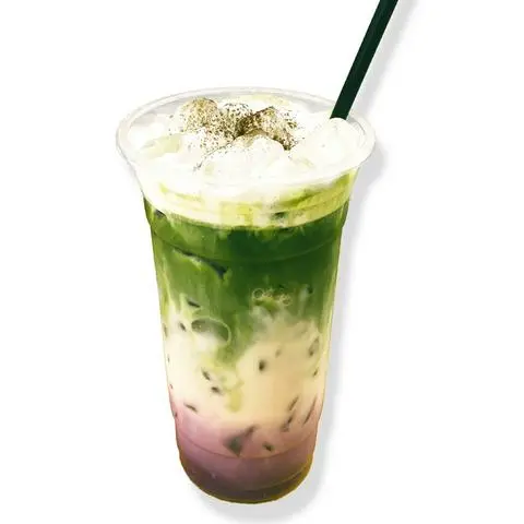 Hình ảnh Khoai môn matcha latte kem muối - ly 700ml