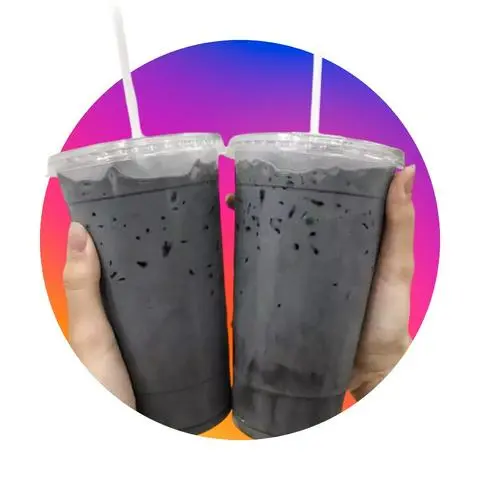 Hình ảnh Trà sữa than tre 500ml