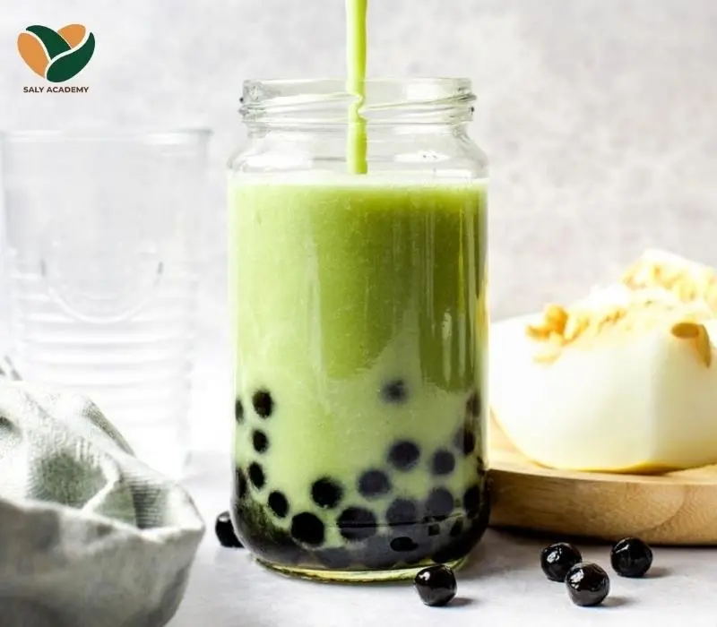Hình ảnh Trà sữa dưa lưới