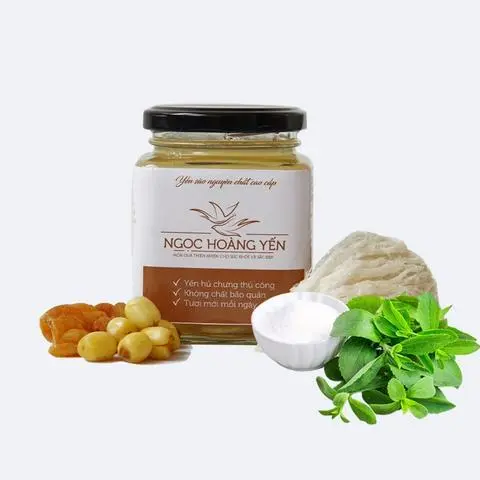 Hình ảnh Yến chưng hạt sen nhãn nhục đường Stevia 200ml