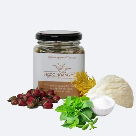 Hình ảnh Yến chưng hồng cúc hoa đường Stevia 200ml