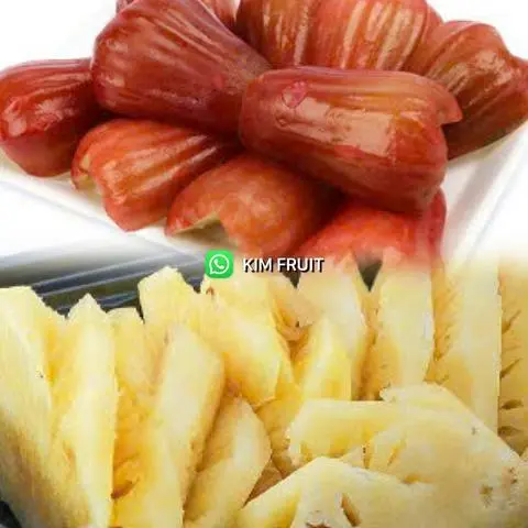 Hình ảnh Thơm - mận - kèm muối tôm