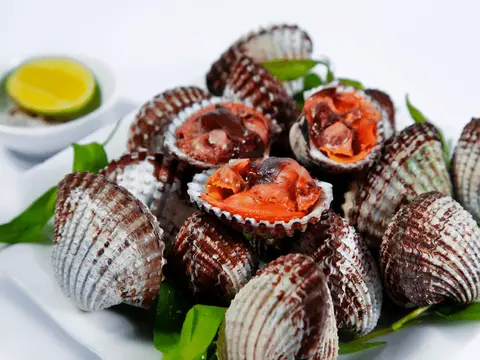 Hình ảnh sò huyết rang muối