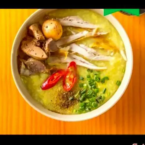 Hình ảnh Cháo lòng trứng non gà xé
