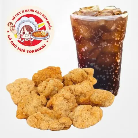 Hình ảnh Gà Karaage chiên giòn + Lắc phô mai + 1 ly nước ngọt ngẫu nhiên