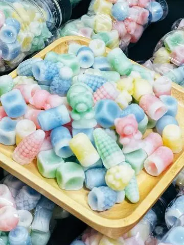 Hình ảnh 300gr Kẹo sáp nhân mứt trái cây mix vị
