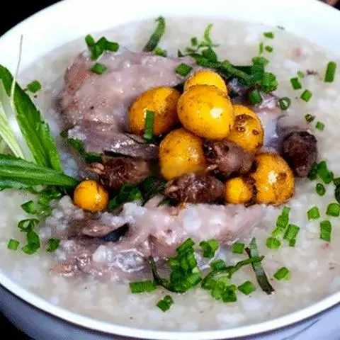 Hình ảnh Cháo lòng gà trứng non