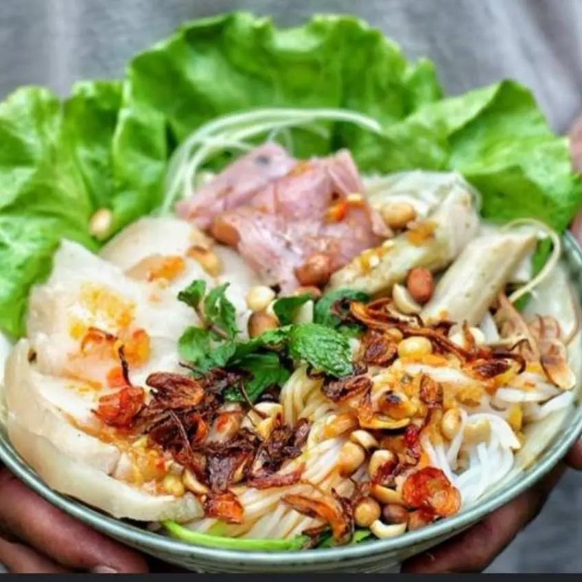 Hình ảnh bún thịt luộc mắm nêm