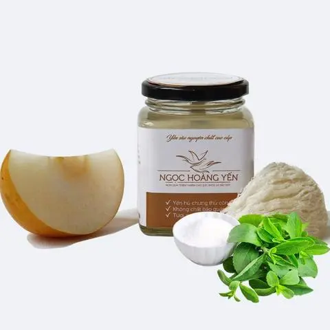 Hình ảnh Yến chưng trái lê đường Stevia 200ml