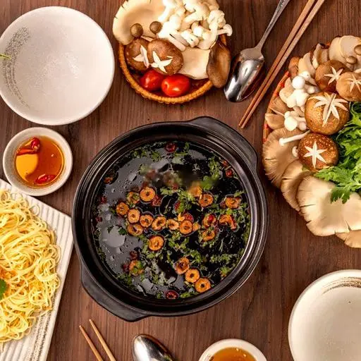 Hình ảnh Lẩu tiềm đại bổ chay - nhỏ - stewed vegan herbal hotpot - small