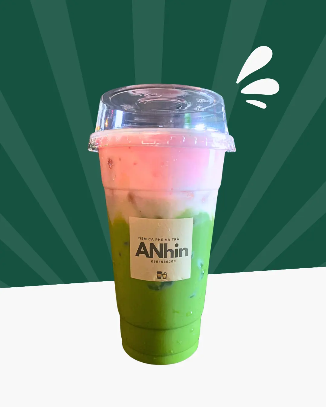 Hình ảnh Matcha Latte kem Sakura