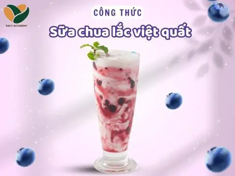 Hình ảnh sữa chua việt quất