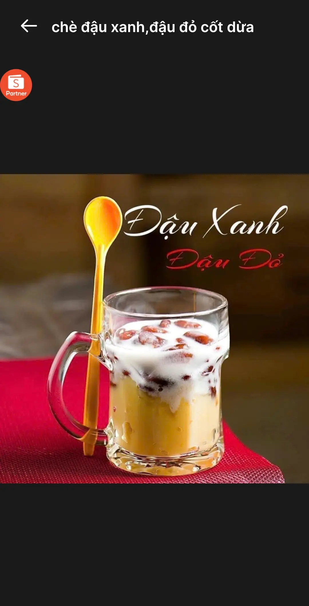 Hình ảnh chè đậu xanh đậu đỏ cốt dừa