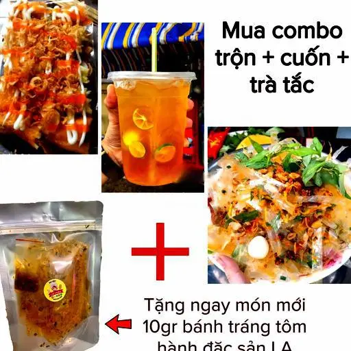 Hình ảnh Combo 2 Loại Bánh Tráng TC + Trà Tắc