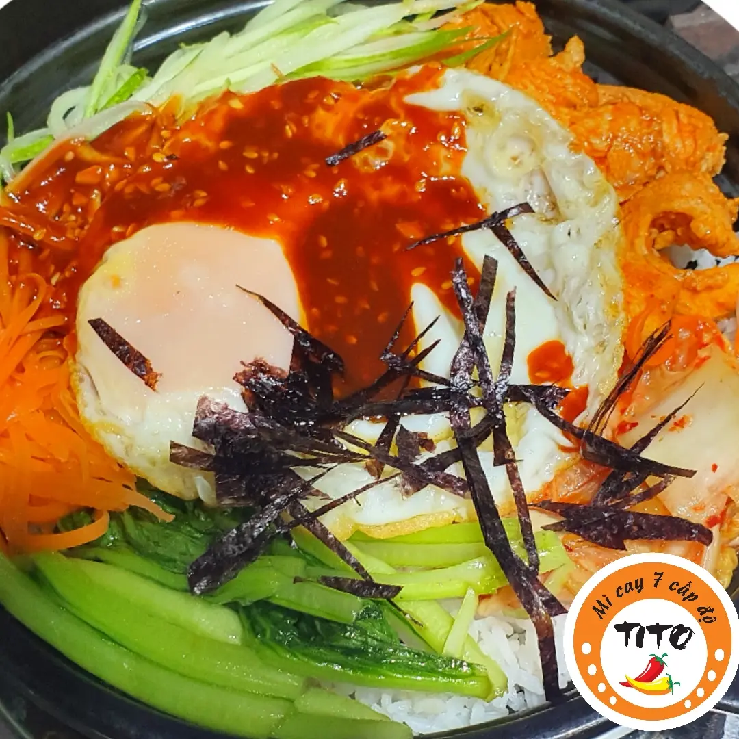 Hình ảnh Cơm trộn KIm Chi chả cá