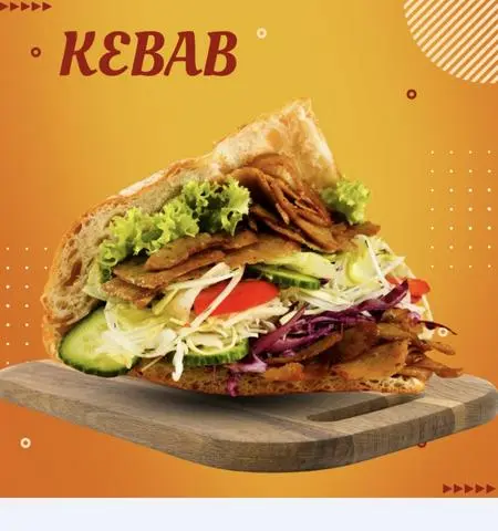 Hình ảnh bánh mì kebab đầy đủ “heo”