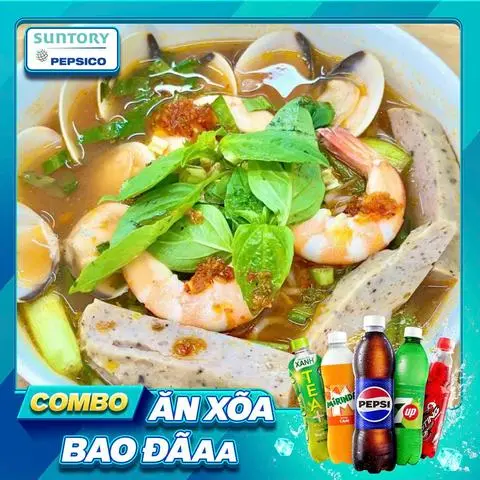 Hình ảnh Bún Thái tô thập cẩm + Nước ngọt Pepsi