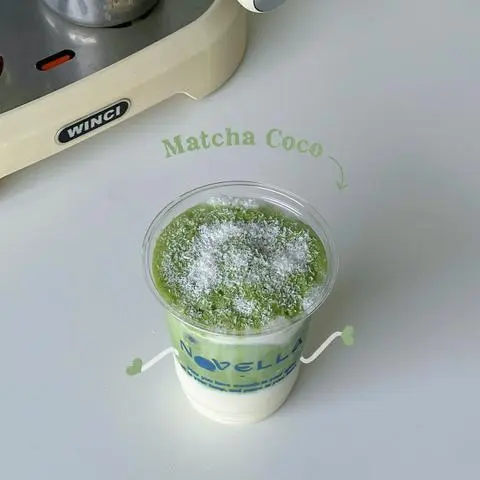 Hình ảnh Matcha coco latte - matcha sữa dừa