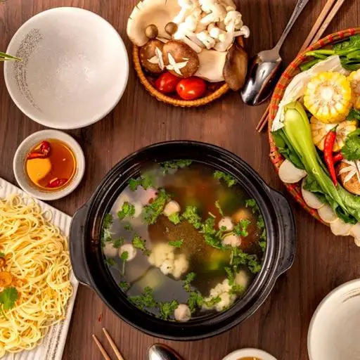 Hình ảnh Lẩu ngũ nấm chay - lớn - vegan five - mushroom hot pot - large