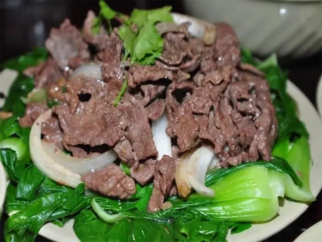 Hình ảnh Cải thìa xào bò